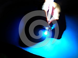 Illuminated light pen