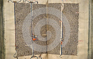 Illuminated Manuscript of the Bible photo