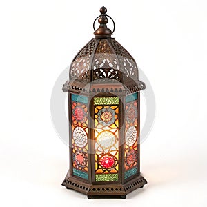 Illuminated Moroccan Lantern