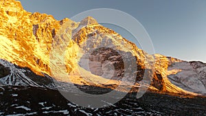 Illuminated Mt. RincÃÂ³n 5364 masl photo