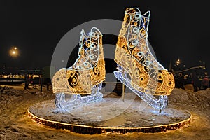 Illuminated New Year Skates