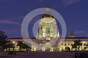Illuminated Pasadena City Hall