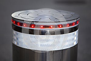 Illuminated road block