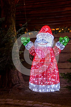 Illuminated Santa Claus figure- outdoor decoration