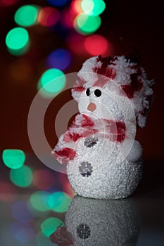 Illuminated Snowman doll