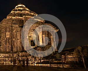 Illuminated Sun Temple of Konark