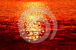 Illuminated Sunlights Reflection Stock Photograph