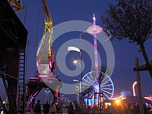 Illuminated theme park - szczecin Poland
