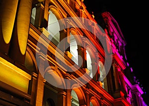 Illuminated Treasury Building