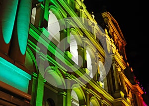Illuminated Treasury Building