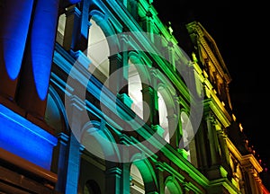 Illuminated Treasury Building