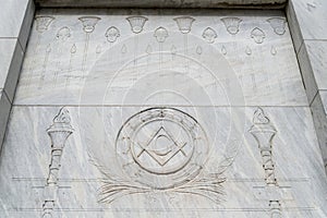 Illuminati Free Mason Symbols in Egyptian style photo