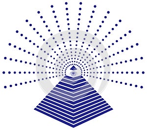 Illuminati Freemason Eye of Providence Illustration
