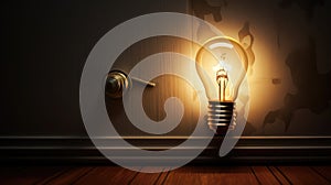 illuminati light bulb on