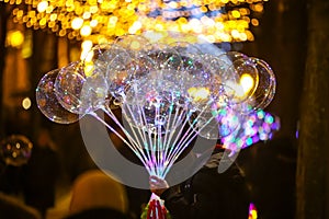 Illuminating led baloons