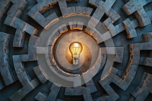 Illuminated Maze Solution