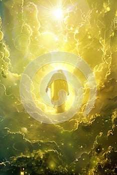 Illumination and feith concept abstract representation