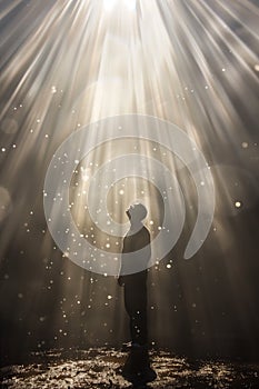 Illumination and feith concept abstract representation