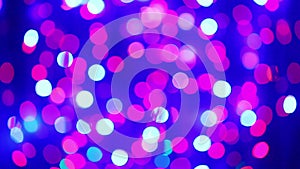 Illumination garland decoration blinking circle bokeh