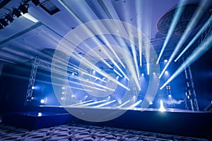 Illumination, light on the stage at the disco