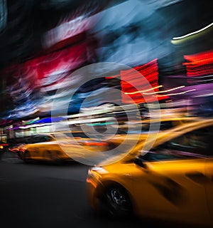 Illumination and night lights of New York City