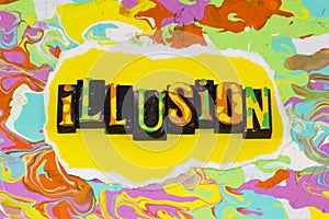 Illusion optical fantasy hypnotic deception psychedelic creation