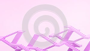 Illusion of the Purple ladder and the business concept and artistic elements presented in thel Purple background