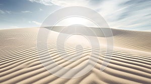 Illusionary Sandscape with Dramatic Sunrays. Generative Ai