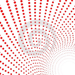 Illusions of curvy dotted lines vector design.