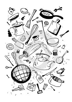 Illustraition of kitchen utensil