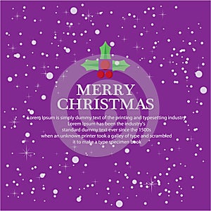 Illustrate christmas for greeting background