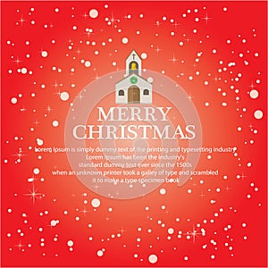 Illustrate christmas for greeting background