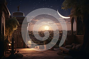 Illustrate the significance of the crescent moon