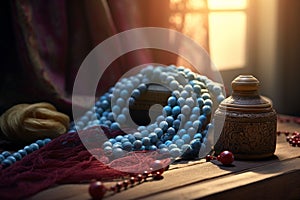 Illustrate the significance of prayer beads and