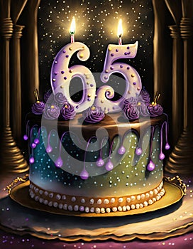 illustrated card with number fifty five