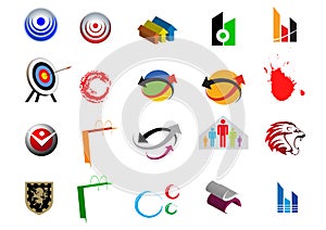 Illustrated company logos