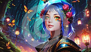 illustrated fantasy girl