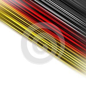 Illustrated German colors stripe design for sport events
