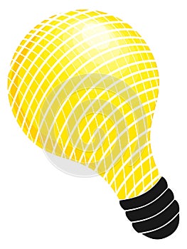 Illustrated light bulb