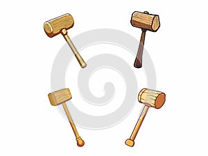 Illustrated Power of a Wood Hammer
