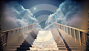 illustrated stairs to heaven