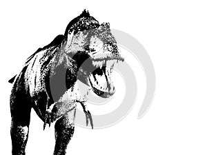 Illustrated T Rex