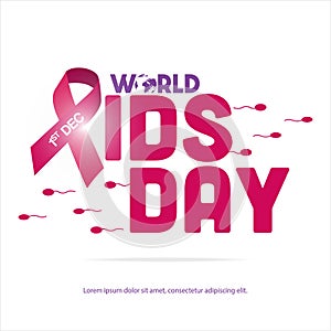 Illustration of the 1st December World Aids Day poster