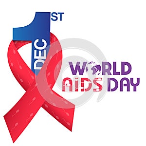 Illustration of the 1st December World Aids Day poster