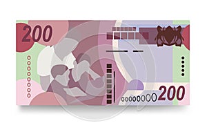 Botswana money set bundle banknotes.