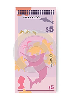 Bermuda money set bundle banknotes.