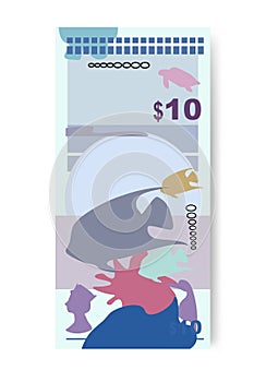 Bermuda money set bundle banknotes.