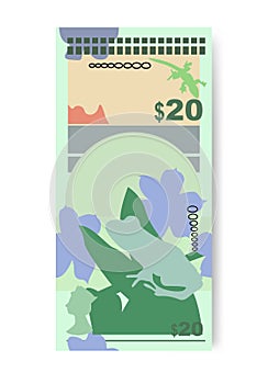 Bermuda money set bundle banknotes.