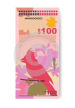 Bermuda money set bundle banknotes.