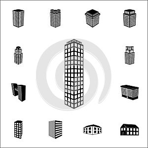 illustration of 3d residential building icon. 3d building icons universal set for web and mobile